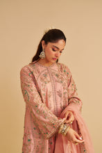 Load image into Gallery viewer, Alira - Dabka Zardozi Embroidered Blush Pink Kurta & Salwar with Dupatta