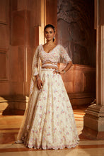 Load image into Gallery viewer, IVORY TULLE LEHENGA CHOLI SET