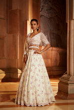 Load image into Gallery viewer, IVORY TULLE LEHENGA CHOLI SET