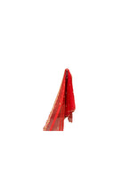 Load image into Gallery viewer, CARDINAL RED RAW SILK LEHENGA
