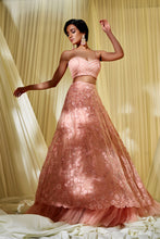 Load image into Gallery viewer, PEACH LEHENGA SET