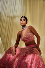 Load image into Gallery viewer, ROSE PINK LEHENGA SET