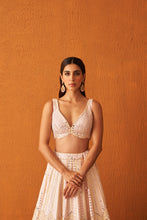 Load image into Gallery viewer, Pink Raw Silk Lehenga Set