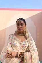 Load image into Gallery viewer, Ivory Double Dupatta Lehenga Set