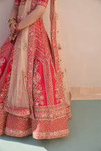 Load image into Gallery viewer, Red Double Dupatta Lehenga Set