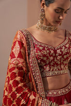 Load image into Gallery viewer, Maroon Double Dupatta Lehenga Set