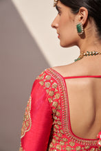 Load image into Gallery viewer, Red Double Dupatta Lehenga Set