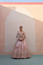 Load image into Gallery viewer, Blush Pink Double Dupatta Lehenga Set
