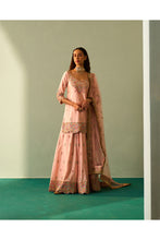 Load image into Gallery viewer, PINK RAW SILK SHARARA SET