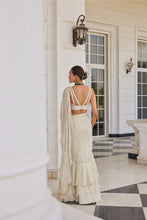 Load image into Gallery viewer, SILK BLOUSE ORGANZA AND CHIFFON SAREE