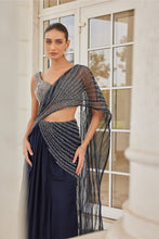 Load image into Gallery viewer, SILK BLOUSE SATIN ORGANZA SAREE NET PALLA