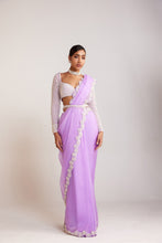 Load image into Gallery viewer, Lilac Saree Set