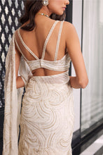 Load image into Gallery viewer, TUSSAR BLOUSE ORGANZA AND CHIFFON SAREE