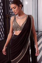 Load image into Gallery viewer, TUSSAR BLOUSE ORGANZA AND CHIFFON SAREE