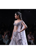 Load image into Gallery viewer, Daphne Shimmer Tulle Lehenga Set