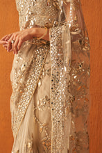 Load image into Gallery viewer, Gold Net Saree