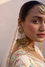 Load image into Gallery viewer, Ivory Double Dupatta Lehenga Set