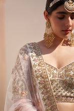 Load image into Gallery viewer, Ivory Double Dupatta Lehenga Set