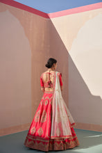 Load image into Gallery viewer, Red Double Dupatta Lehenga Set