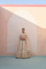 Load image into Gallery viewer, Ivory Double Dupatta Lehenga Set