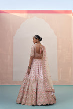 Load image into Gallery viewer, Blush Pink Double Dupatta Lehenga Set