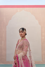 Load image into Gallery viewer, Rani Pink Double Dupatta Lehenga Set
