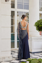 Load image into Gallery viewer, SILK BLOUSE SATIN ORGANZA SAREE NET PALLA