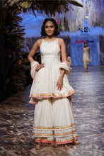 Load image into Gallery viewer, RUHI PEPLUM SHARARA SET