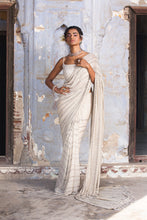 Load image into Gallery viewer, BEIGE SHIMMER GEORGETTE SAREE