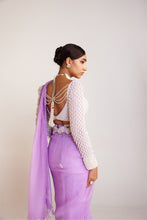 Load image into Gallery viewer, Lilac Saree Set