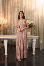 Load image into Gallery viewer, TUSSAR BLOUSE CREPE SKIRT ORGANZA JKT