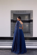 Load image into Gallery viewer, SILK BLOUSE ORGANZA LEHENGA ORGANZA PALLA