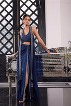 Load image into Gallery viewer, TUSSAR BLOUSE ORGANZA SKIRT ORGANZA CAPE