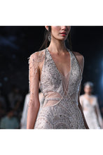 Load image into Gallery viewer, Xena Shimmer Tulle Halter Gown