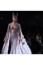 Load image into Gallery viewer, Hestia Shimmer Tulle Crystalline Skirt And Choli Set