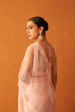 Load image into Gallery viewer, Blush Pink Net Saree
