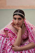 Load image into Gallery viewer, Blush Pink Double Dupatta Lehenga Set