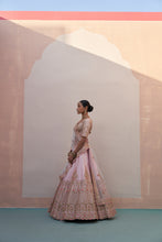 Load image into Gallery viewer, Blush Pink Double Dupatta Lehenga Set
