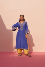 Load image into Gallery viewer, Blue Silk Choga Set