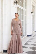 Load image into Gallery viewer, pink embellished sharara and kurta