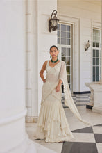 Load image into Gallery viewer, SILK BLOUSE ORGANZA AND CHIFFON SAREE