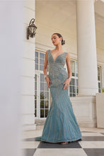 Load image into Gallery viewer, DEEP AQUA FISHCUT GOWN