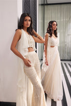 Load image into Gallery viewer, ORGANZA CAPE NET PANT AND BLOUSE