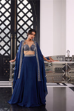 Load image into Gallery viewer, TUSSAR BLOUSE ORGANZA SKIRT HABUTAI JACKET