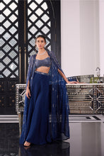 Load image into Gallery viewer, TUSSAR BLOUSE ORGANZA PANT ORGANZA CAPE