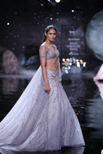 Load image into Gallery viewer, Daphne Shimmer Tulle Lehenga Set
