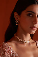 Load image into Gallery viewer, Pastel Orange Net Saree