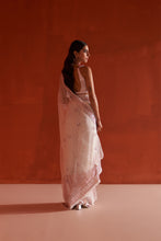 Load image into Gallery viewer, Ivory Net Saree