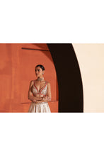 Load image into Gallery viewer, Ivory Raw Silk Lehenga Set