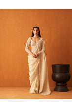 Load image into Gallery viewer, Peach Net saree